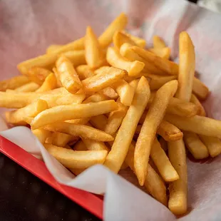 a basket of french fries