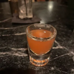 Strawberry infusion shot