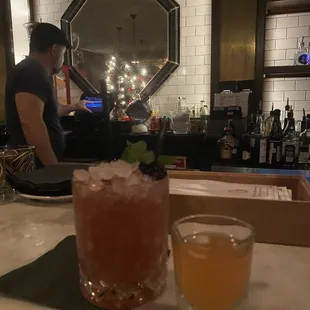 LUX on lady and a strawberry shot