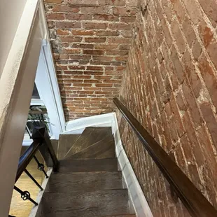 Steps to second floor