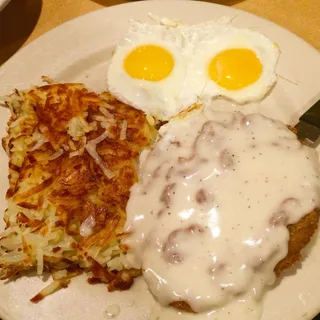 Chicken Fried Steak & Eggs