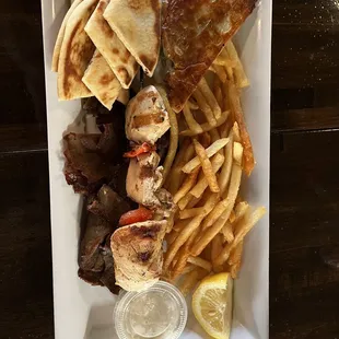 Greek Platter with fries