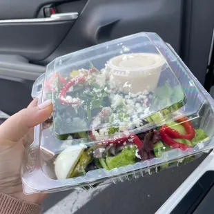 $12 for this sad salad that doesn&apos;t even come with protein, if you want chicken or something that is $5+ What a rip off!