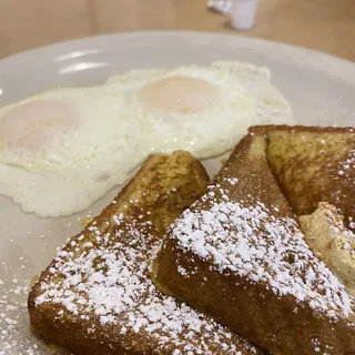 8. French Toast and Eggs