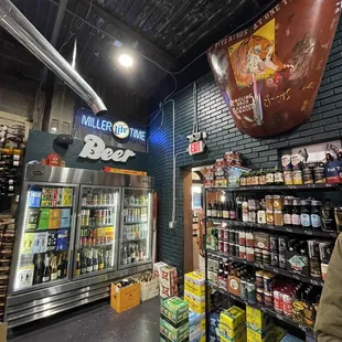 the inside of the store