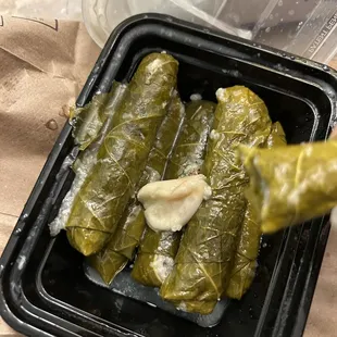 Grape leaves