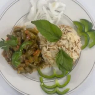 Green beans and rice