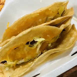 Shredded beef tacos 2023! The saddest shredded beef tacos I've ever been served.