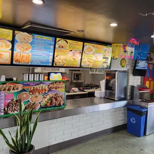 Big board of options.