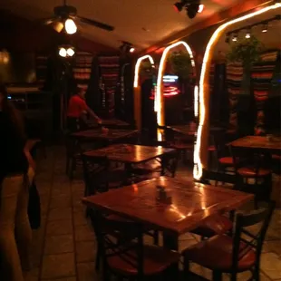George&apos;s main dining room. To the right when you walk in.