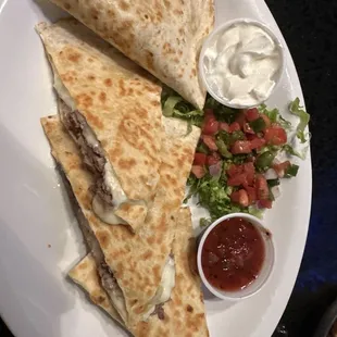 Steak Quesadilla Monday special-- smeels as good as it looks!