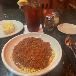 Fantastic Capellini with Meat Sauce !!!