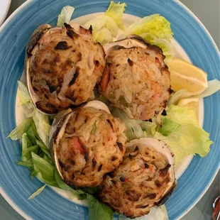 Baked Stuffed Clams with Crabmeat