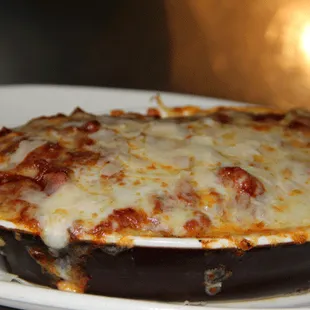 a dish of lasagna