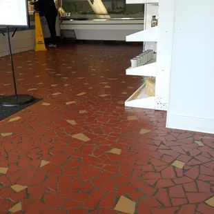 a person standing in a store