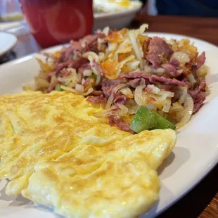 Fresh Corned Beef Hash and Eggs