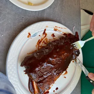 Half slab ribs