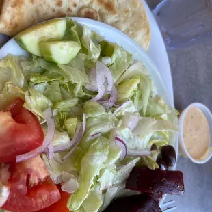 Side salad that came with entree
