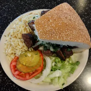 Lamb kebab Sandwich, tasty and delicious **1 September 2022**