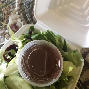 The side Greelk salad