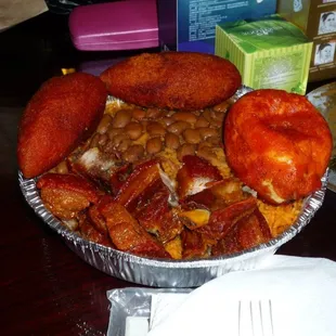 a plate of food