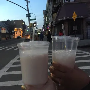 two cups of milk