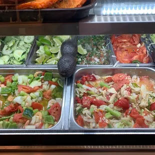 interior, salads