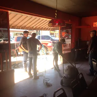 New garage door on front!