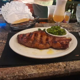 23 Oz Bone-in Ribeye with broccoli