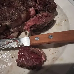 After being brought out 2nd time prior to being cut up to see if all was raw/rare