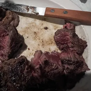 Rare after being cut up