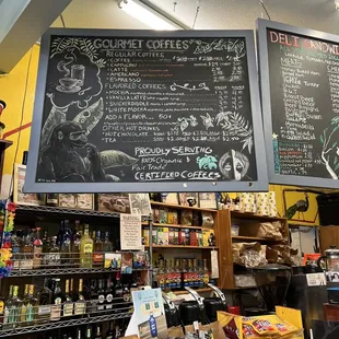 October 2022 menu - coffee