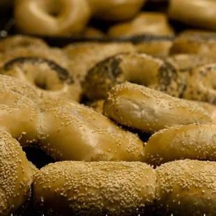 Breakfast! Sesame &amp; Poppy Bagels