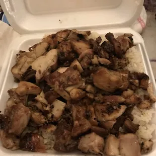 Bourbon chicken and rice was phenomenal