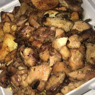 Bourbon Chicken, Potatoes &amp; Corn