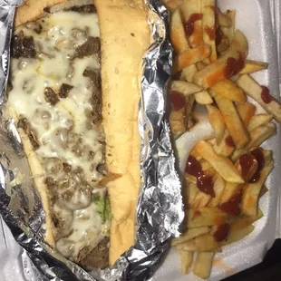 Philly Cheese Steak w/ Fries