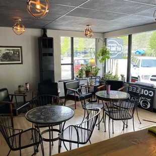 the inside of a coffee shop