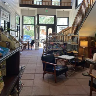 the inside of a coffee shop