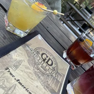 Cocktails on the dog friendly patio.