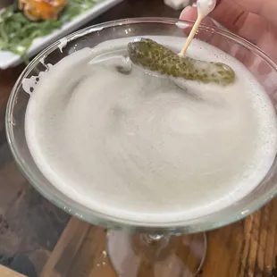Pickle vodka martini