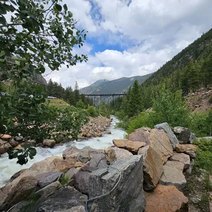 Beautiful views of the loop and mountains