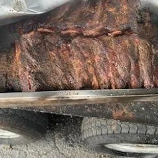 ribs in a roasting pan