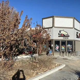 the front of the restaurant