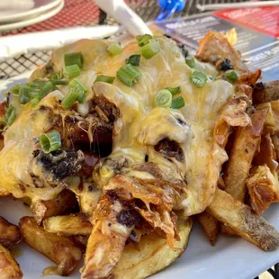 Cheesy Fries with Burnt Ends