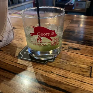 Dry and smokey margarita
