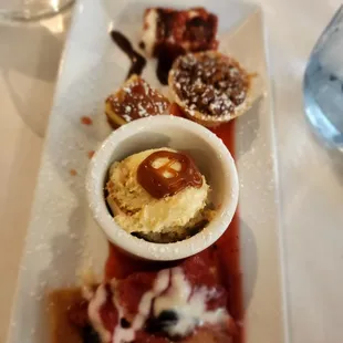 The dessert tray.