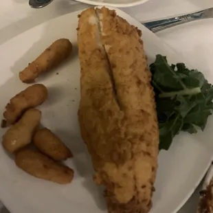 Fish and hush puppier