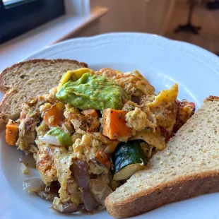 Bay bowl with gluten free bread