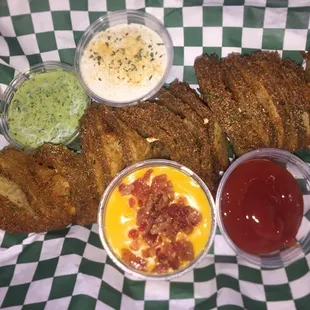Pull Apart Tater Stick!!! It’s a potato, breaded in our special batter and dusted with our signature fry seasoning@!!