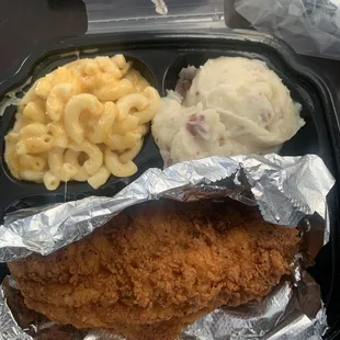 **Catfish Fried Mac &amp; Cheese Mashed Potatoes